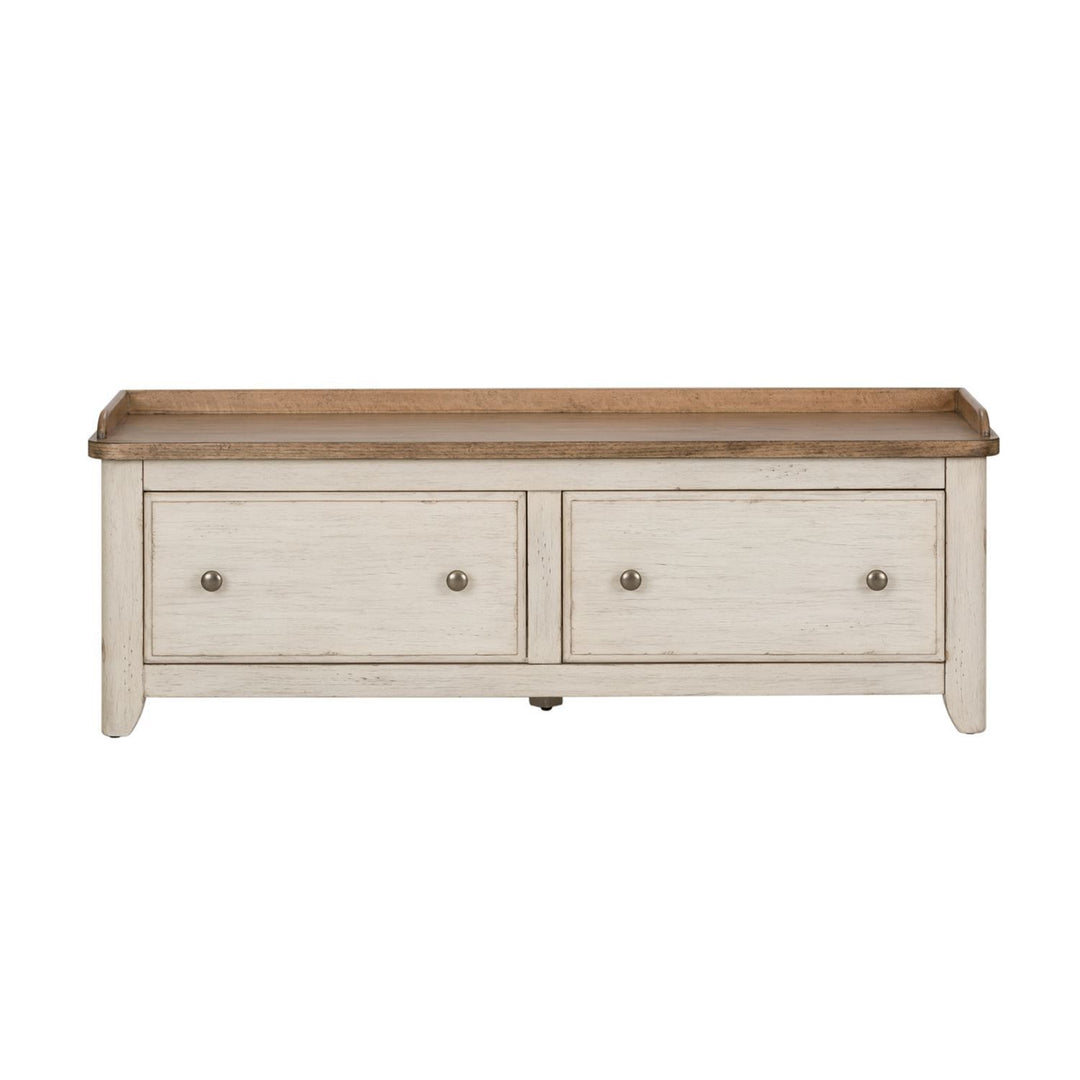 Farmhouse Reimagined Storage Hall Bench