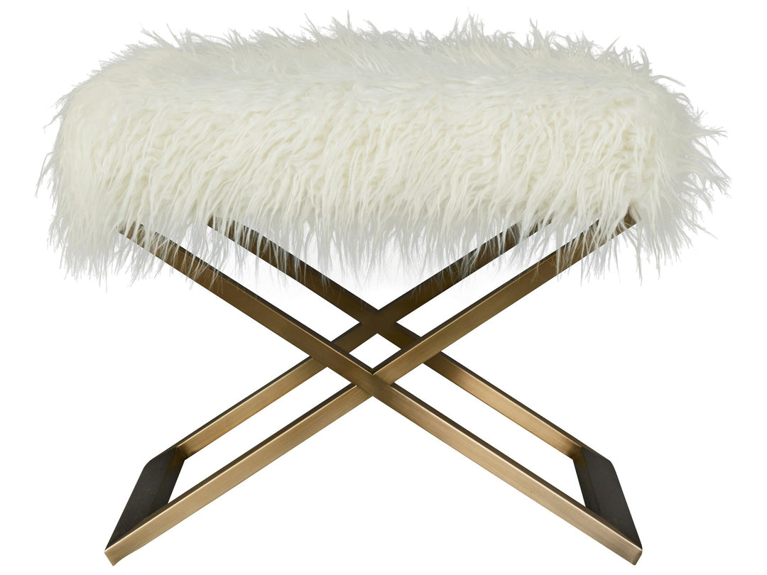 Modern - Bed End Bench - Faux Alpaca