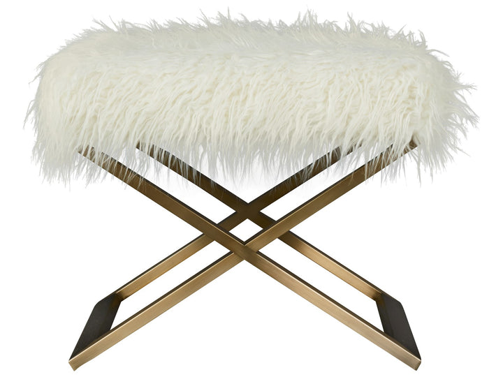 Modern - Bed End Bench - Faux Alpaca