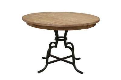 54" Round Counter Height Table With Metal Base