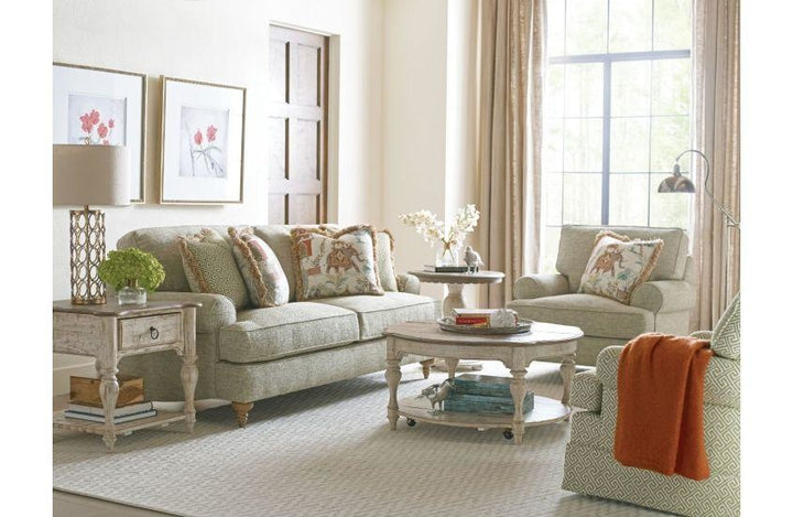 Weatherford Cornsilk Bolton Round Cocktail Table