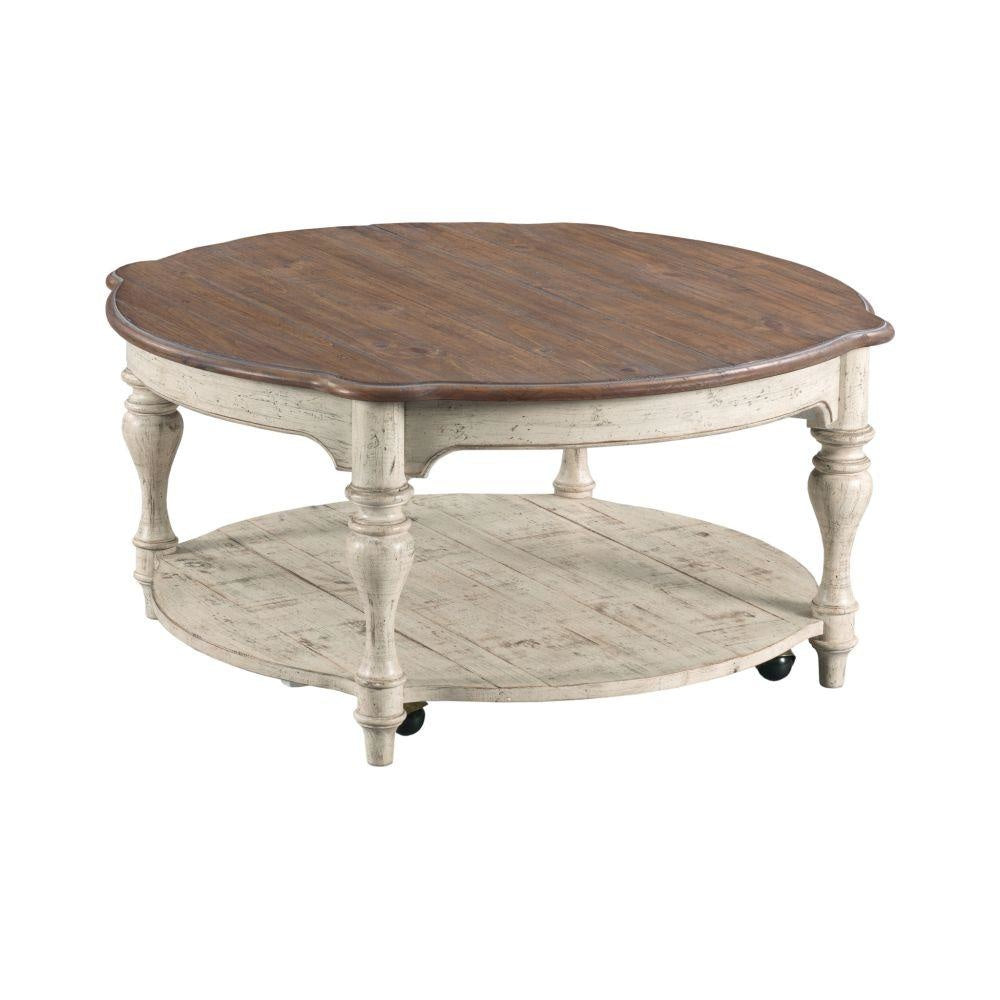 Weatherford Cornsilk Bolton Round Cocktail Table