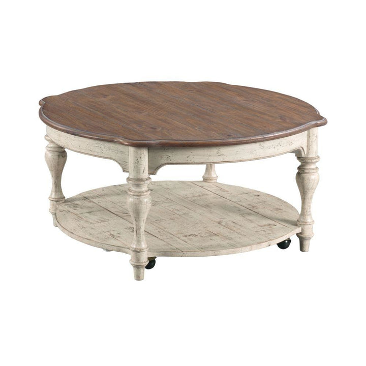 Weatherford Cornsilk Bolton Round Cocktail Table
