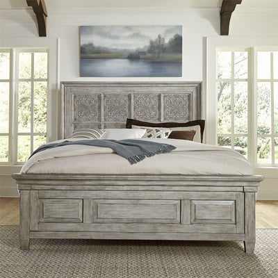 Heartland Opt Carved King Panel Bed