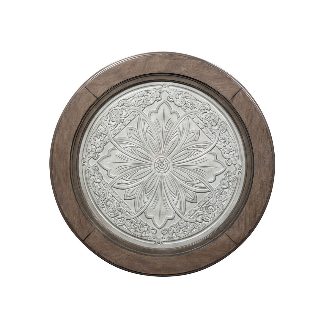 Heartland Round Ceiling Tile Cocktail Table