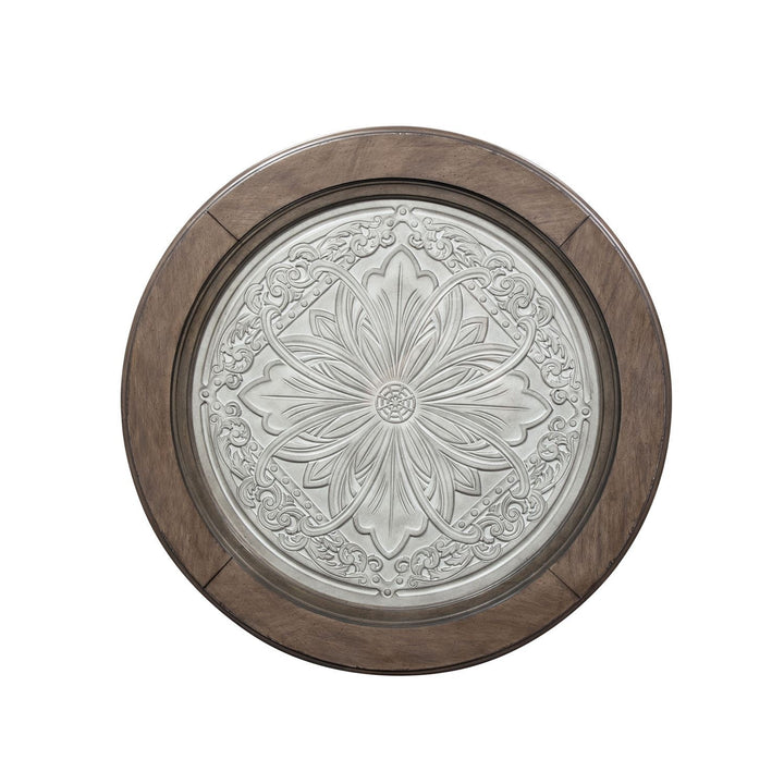 Heartland Round Ceiling Tile Cocktail Table