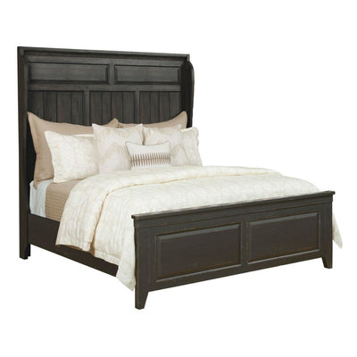Powell Queen Shelter Bed - Complete - Anvil Finish