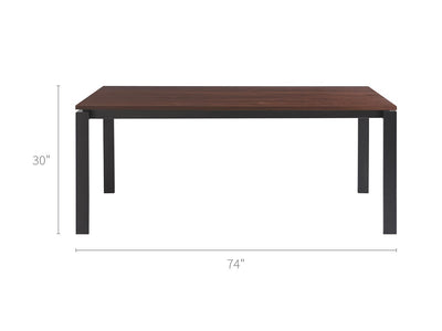 Spaces Dining and Accents - Hamilton Dining Table Walnut Top