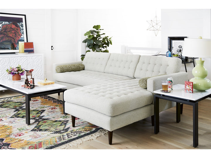 Spaces - Vance Cocktail Table White Marble Top