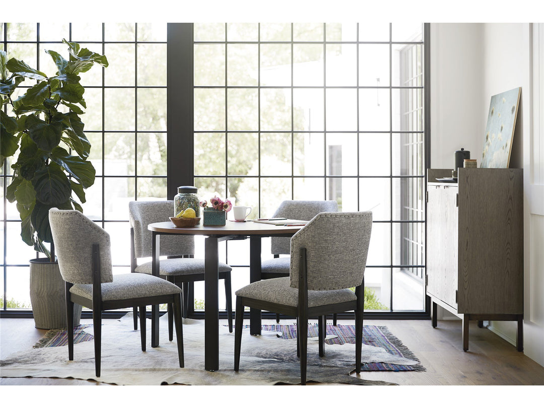 Spaces - Evan Barrel Back Chair -Nabor Silver