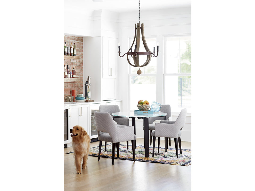 Spaces - Marshall Dining Table Frosted Glass Top