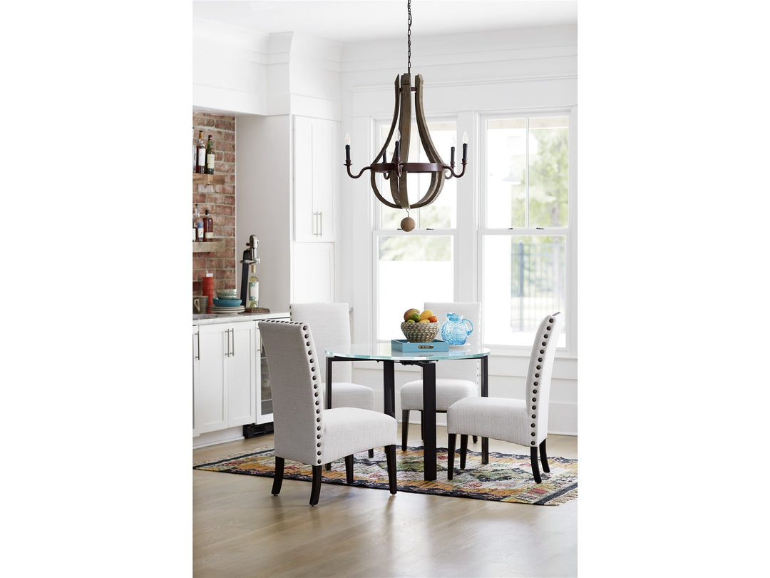 Spaces - Marshall Dining Table Frosted Glass Top