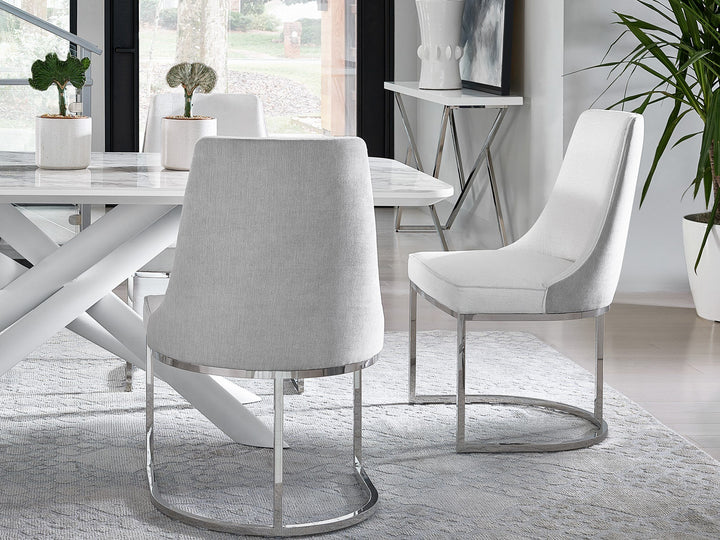 Modern - Colt Dining Chair -Hyde Snow/Sorrel