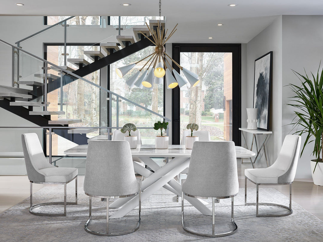 Modern - Colt Dining Chair -Hyde Snow/Sorrel