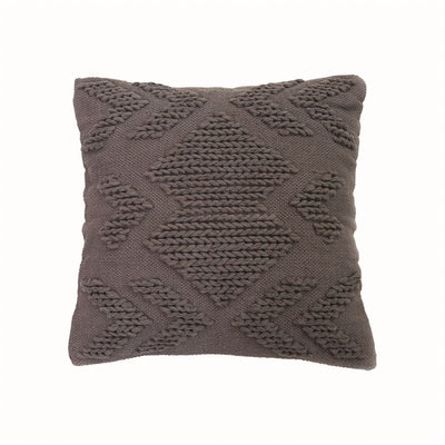 Set of 2 Hand Woven Nia Gray Pillow