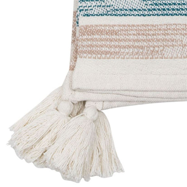 Hand Woven Multi Hayes Blue Throw