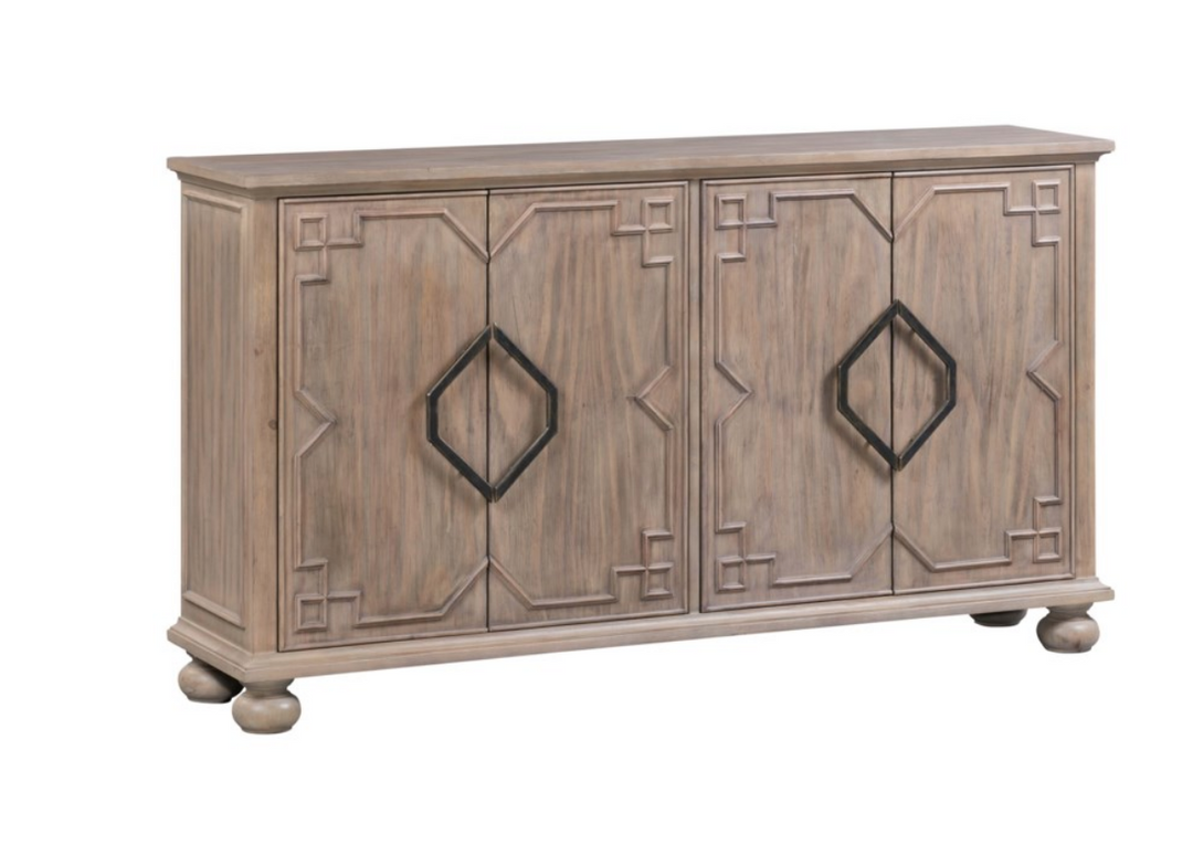 4 Door Raised Molding Sideboard