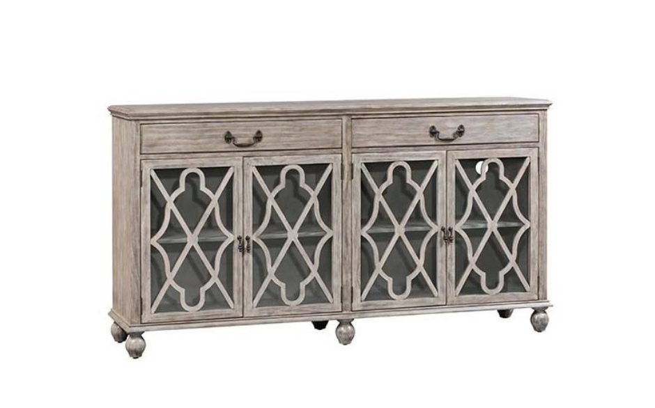 2 Drawer 4 Door Fretwork Sideboard