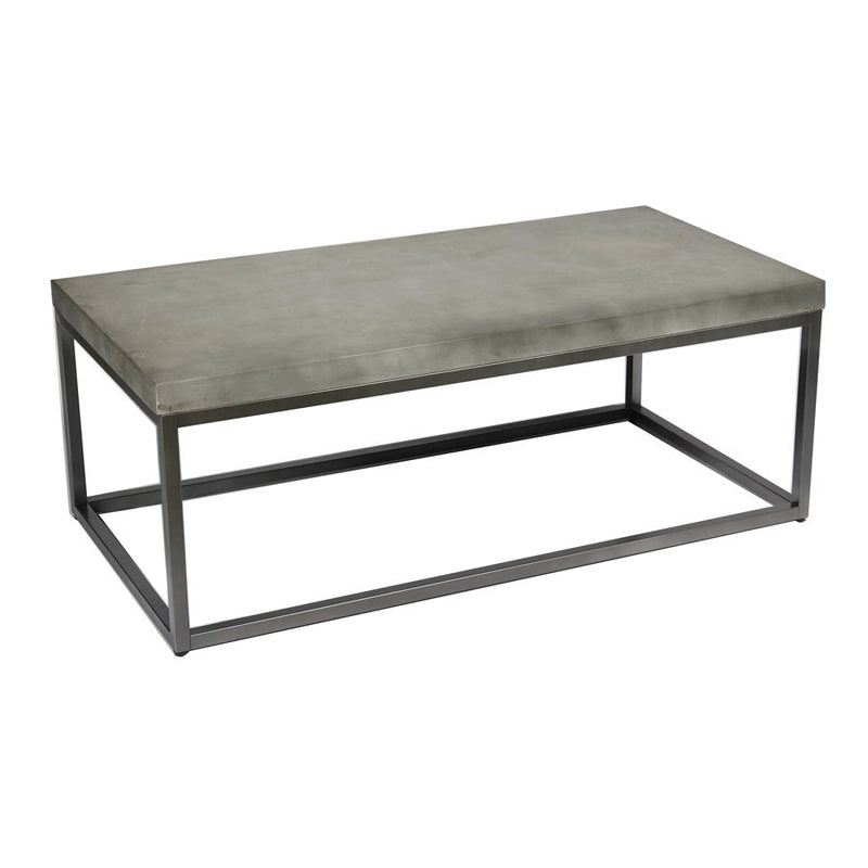 Concrete Cocktail Table - Silver