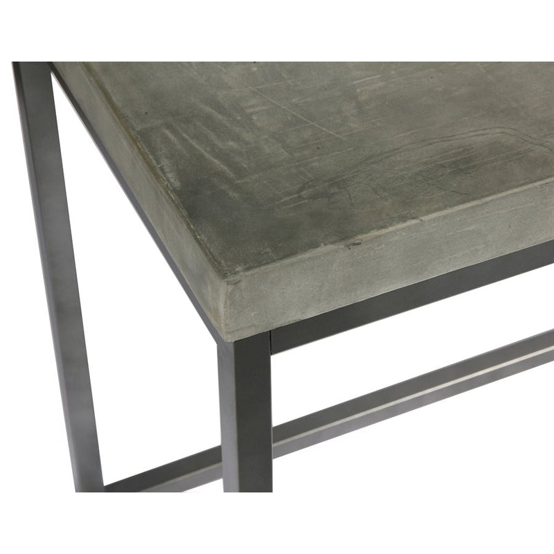 Concrete End Table- Silver
