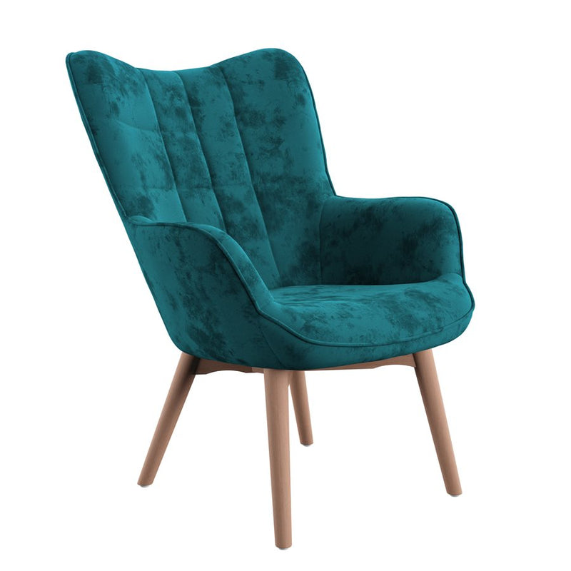 Accent Chair-Turquoise
