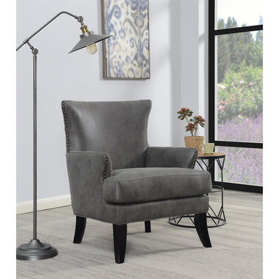 Dark Grey Accent Chair