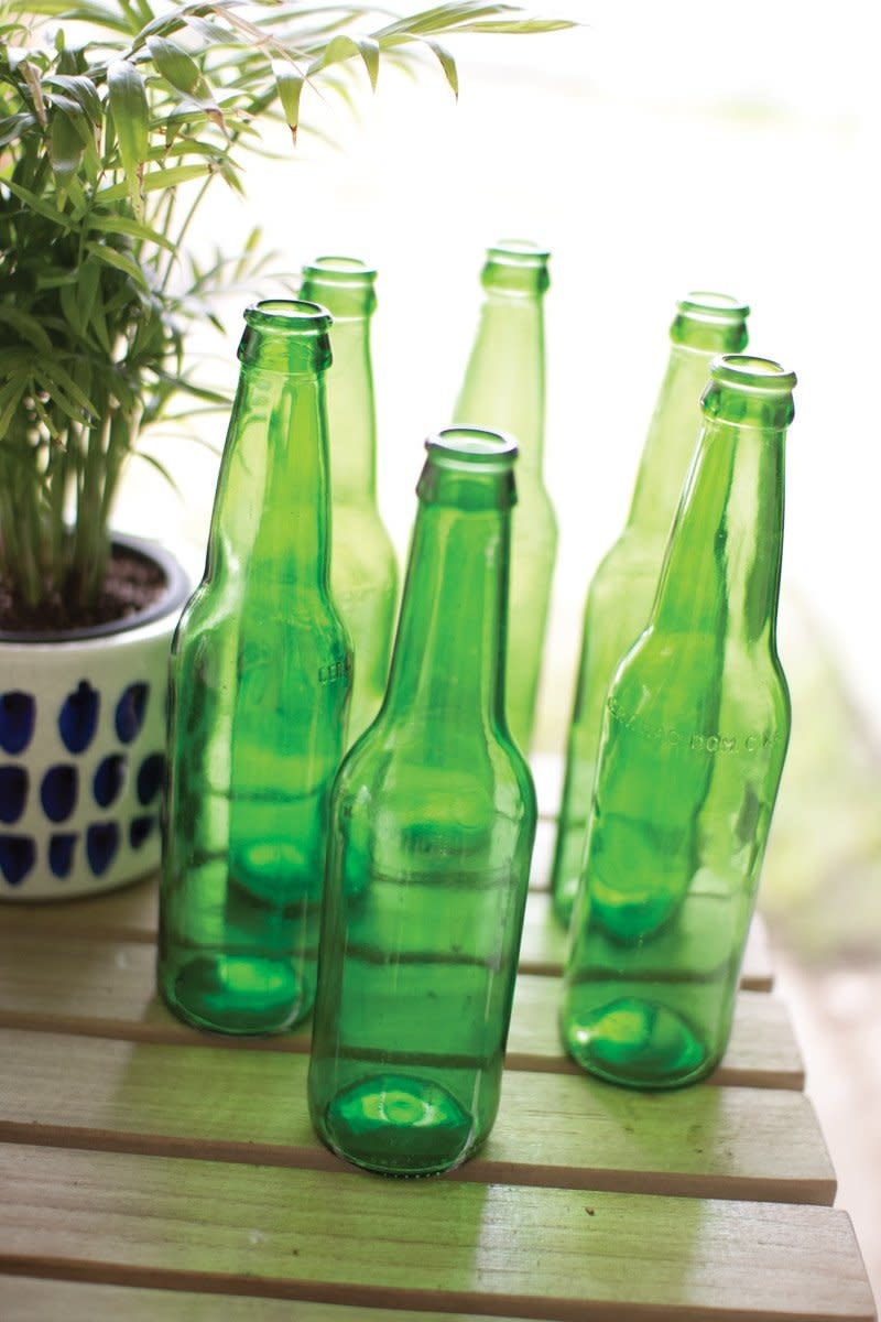 Recycled Green Glass Bottle