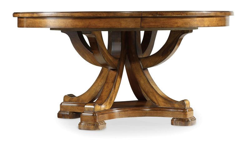 Tynecastle Round Pedestal Dining Table with One 18&