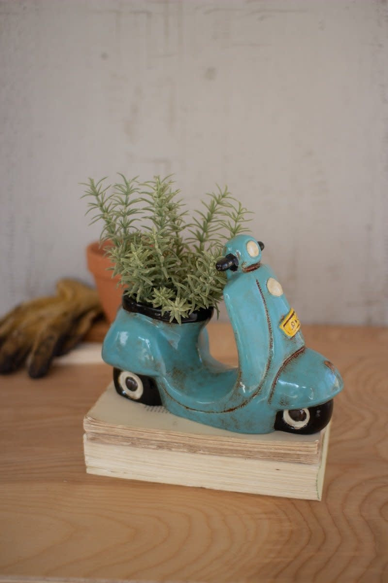 Ceramic Moped Planter