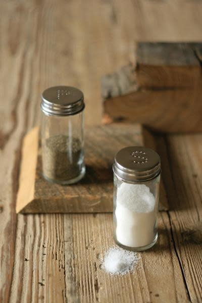 Set Of Two Retro Salt And Pepper Shakers