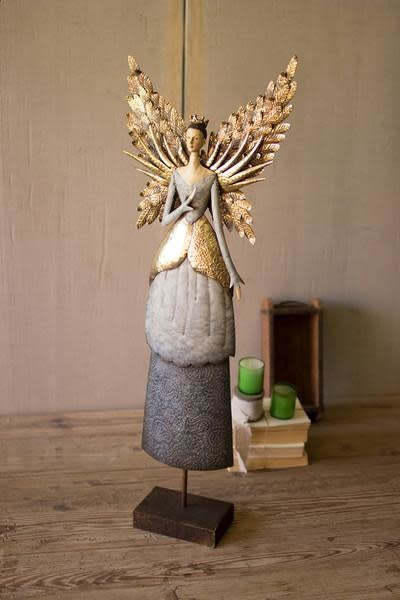 Painted Metal Angel