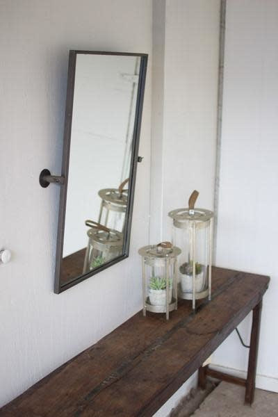 Adjustable Metal Wall Mirror