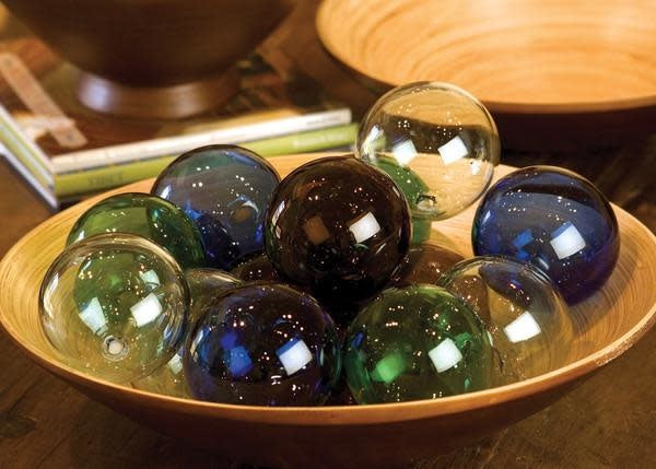 Recycled Glass Ball-blue