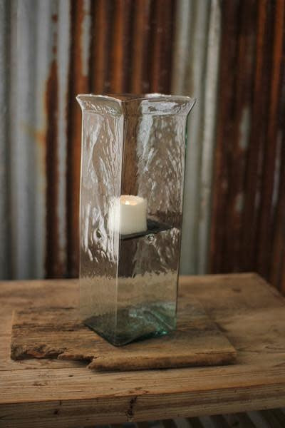 Square Candle Hurricane -  Large 6x6x19