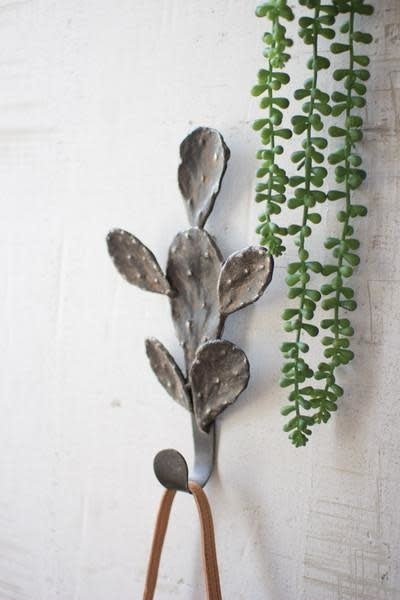Cast Iron Cactus Coat Rack