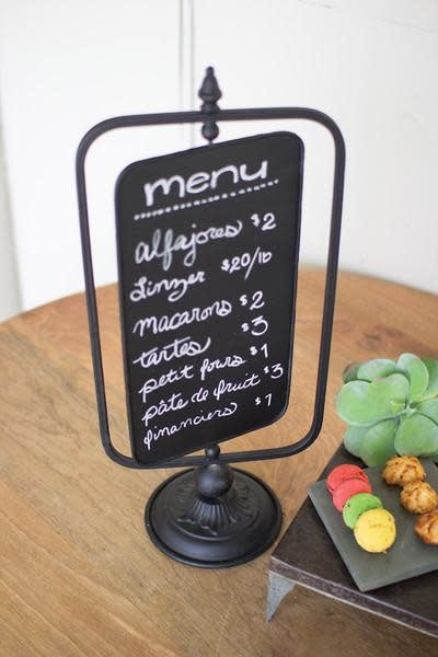 Table Top Swivel Chalkboard Sign