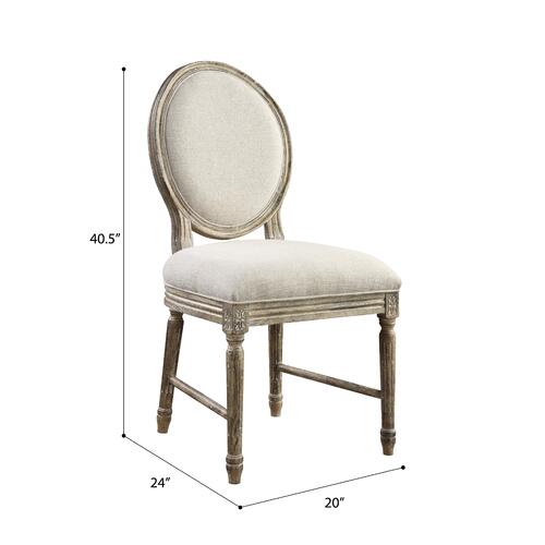 Pennington Side Oval Fabric Chair