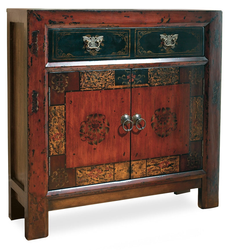 Asian Two-Door/One-Drawer Hall Chest