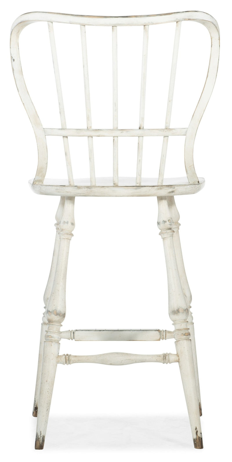 Ciao Bella Spindle Back Bar Stool-White