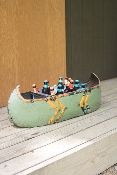 Recycled Metal Canoe Cooler