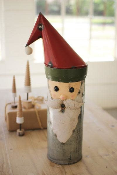 Recycled Military Canister Santa - Large