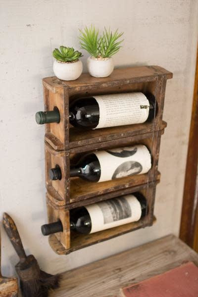 Hanging  Brick Mold Wine Rack
