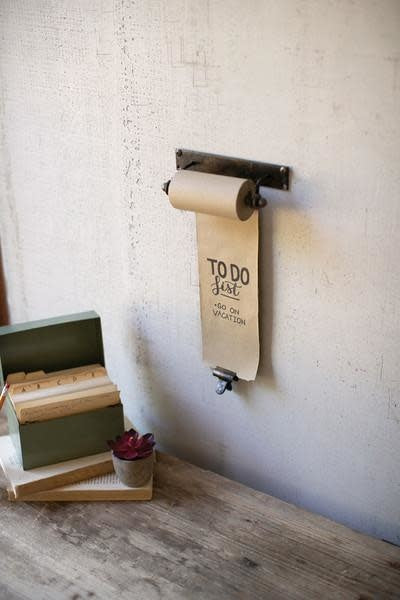 Hanging Note Roll With One Brass Clip - 4in