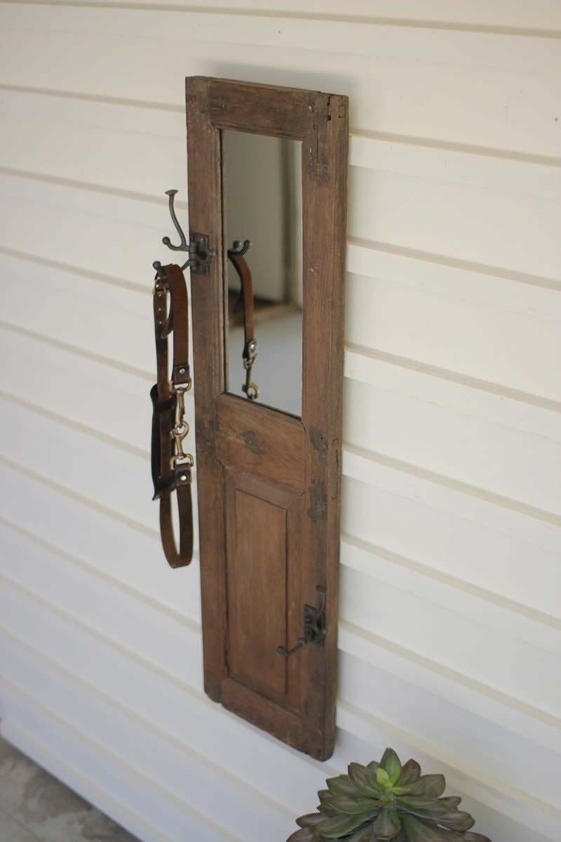 Assorted Wooden Panels With Hook And , Mirror