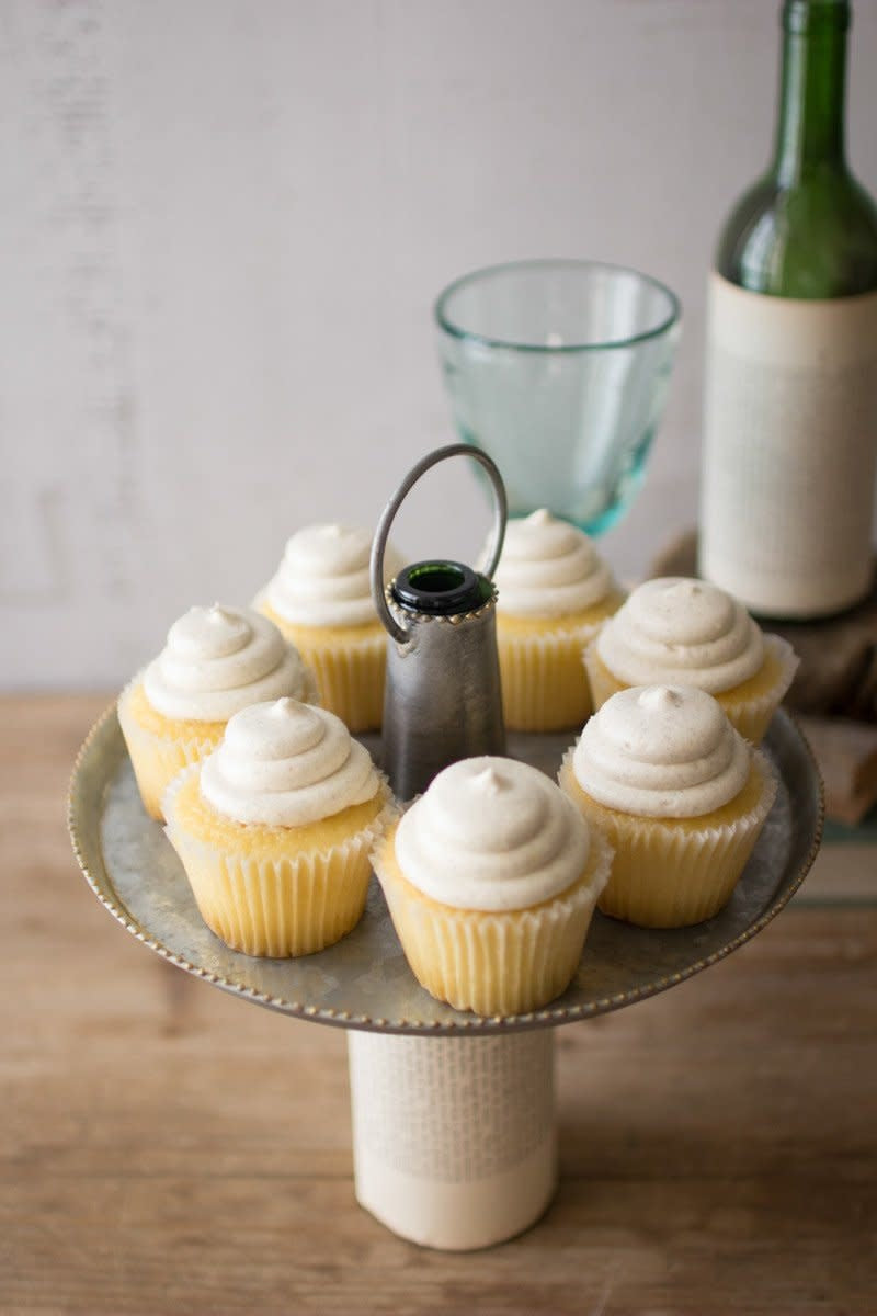 Zinc Serving Bottle Topper