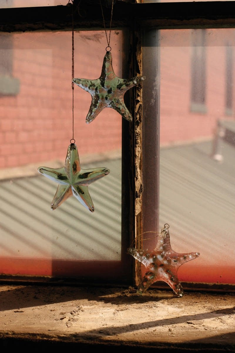 Glass Starfish Ornament
