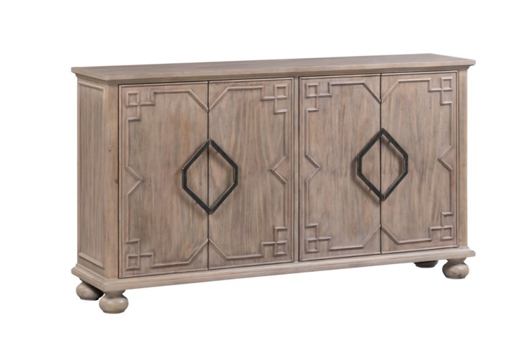 4 Door Raised Molding Sideboard