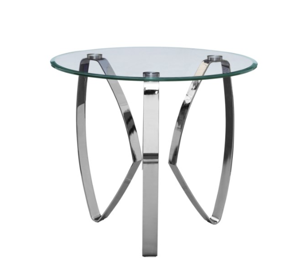 Hollywood Nickel Tri Leg End Table