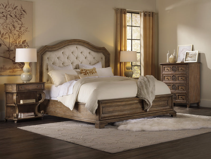 Solana King Upholstered Panel Bed